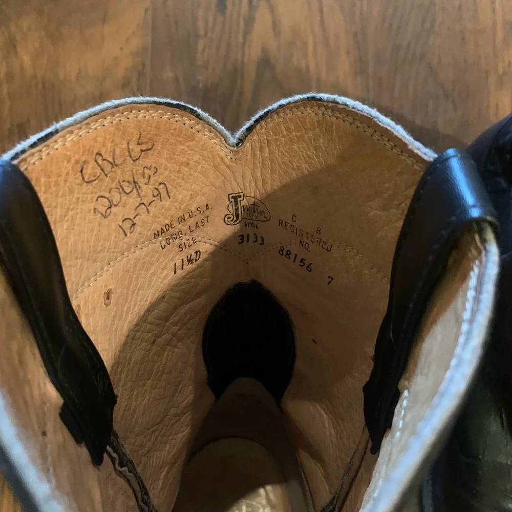 Justin Men’s Kipskin Roper Western Boots - Picture 10 of 14